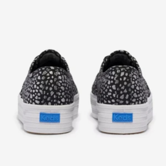 Keds Point Canvas Mini Dot Print Lace Up Platforms -Size 10 NEW - Picture 5 of 8